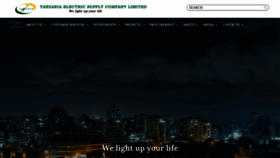 What Tanesco.co.tz website looked like in 2019 (6 years ago)