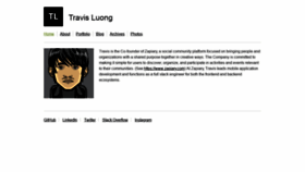 What Travisluong.com website looked like in 2019 (5 years ago)