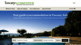 What Tuscanyaccommodation.com website looked like in 2019 (5 years ago)
