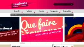 What Toulouse.fr website looked like in 2019 (5 years ago)