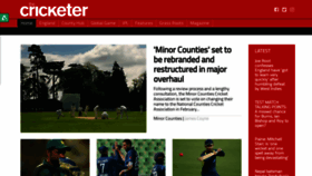 What Thecricketer.com website looked like in 2019 (5 years ago)