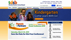 What Tdsb.on.ca website looked like in 2019 (5 years ago)