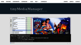 What Tinymediamanager.org website looked like in 2019 (5 years ago)