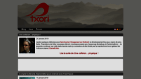 What Txori.com website looked like in 2019 (5 years ago)