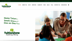 What Tuitionzone.com.au website looked like in 2019 (5 years ago)