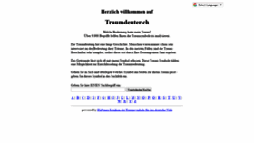 What Traumdeuter.ch website looked like in 2019 (5 years ago)