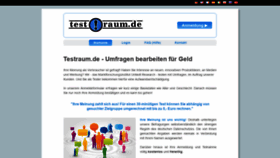 What Testraum.de website looked like in 2019 (5 years ago)