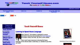 What Teachyourselfhausa.com website looked like in 2019 (5 years ago)