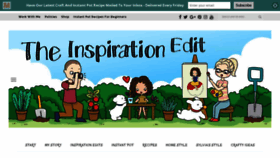 What Theinspirationedit.com website looked like in 2019 (7 years ago)