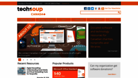 What Techsoupcanada.ca website looked like in 2019 (5 years ago)