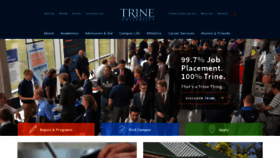 What Trine.edu website looked like in 2019 (5 years ago)