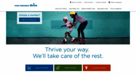 What Thrive.kaiserpermanente.org website looked like in 2019 (5 years ago)