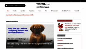 What Truthaboutpetfood.com website looked like in 2019 (5 years ago)