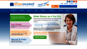 What Theincometaxschool.com website looked like in 2019 (5 years ago)