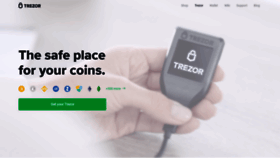 What Trezor.io website looked like in 2019 (5 years ago)
