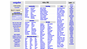 What Tulsa.craigslist.org website looked like in 2019 (5 years ago)