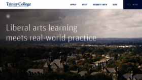 What Trincoll.edu website looked like in 2019 (5 years ago)