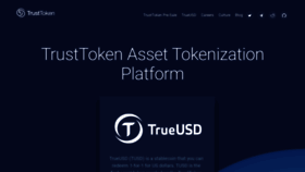 What Trusttoken.com website looked like in 2019 (5 years ago)