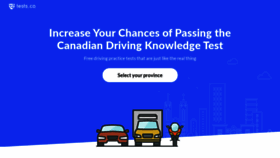 What Tests.ca website looked like in 2019 (5 years ago)