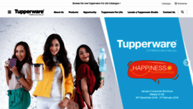 What Tupperware.co.in website looked like in 2019 (5 years ago)