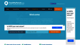 What Trackmyparcel.co.za website looked like in 2019 (5 years ago)