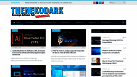 What Thenekodark.com website looked like in 2019 (5 years ago)