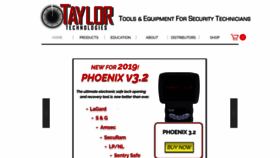 What Taylortechtools.com website looked like in 2019 (5 years ago)