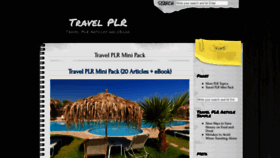 What Travel.plrcheap.com website looked like in 2019 (5 years ago)