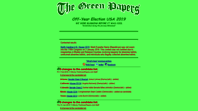 What Thegreenpapers.com website looked like in 2019 (5 years ago)