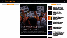 What Tomasinoweb.org website looked like in 2019 (5 years ago)