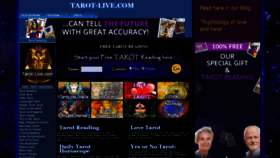 What Tarot-live.com website looked like in 2019 (5 years ago)