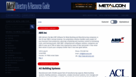 What Themetaldirectory.com website looked like in 2019 (5 years ago)