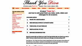 What Thankyoudiva.com website looked like in 2019 (5 years ago)