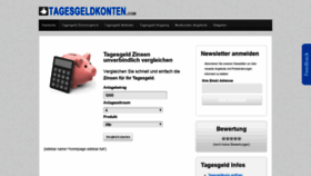 What Tagesgeldkonten.com website looked like in 2019 (5 years ago)