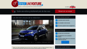 What Testerunevoiture.fr website looked like in 2019 (5 years ago)