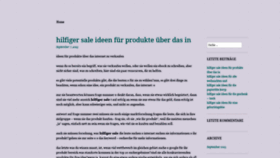 What Tommy-hilfigers.de website looked like in 2019 (5 years ago)