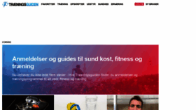 What Traeningsguiden.dk website looked like in 2019 (5 years ago)