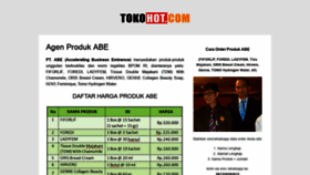 What Tokohot.com website looked like in 2019 (5 years ago)