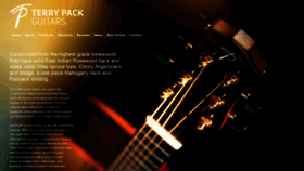 What Terrypackguitars.com website looked like in 2019 (5 years ago)
