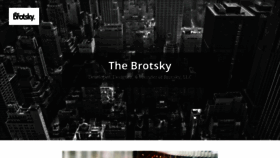 What Thebrotsky.com website looked like in 2019 (5 years ago)
