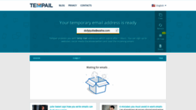 What Tempail.com website looked like in 2019 (5 years ago)