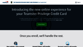 What Teamstercard.com website looked like in 2019 (5 years ago)