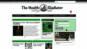 What Thehealthgladiator.com website looked like in 2019 (5 years ago)