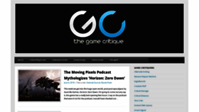 What Thegamecritique.com website looked like in 2019 (5 years ago)
