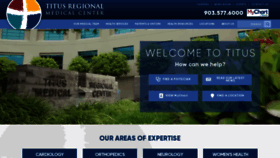 What Titusregional.com website looked like in 2019 (5 years ago)