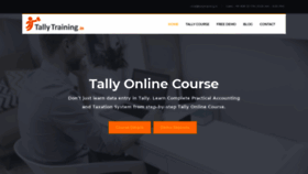 What Tallytraining.in website looked like in 2019 (5 years ago)