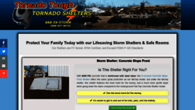 What Tornadotoughshelters.com website looked like in 2019 (5 years ago)