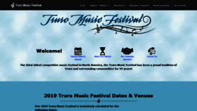 What Truromusicfestival.ca website looked like in 2019 (5 years ago)