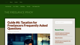 What Thefreelancepinoy.com website looked like in 2019 (5 years ago)