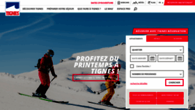 What Tignes.net website looked like in 2019 (5 years ago)